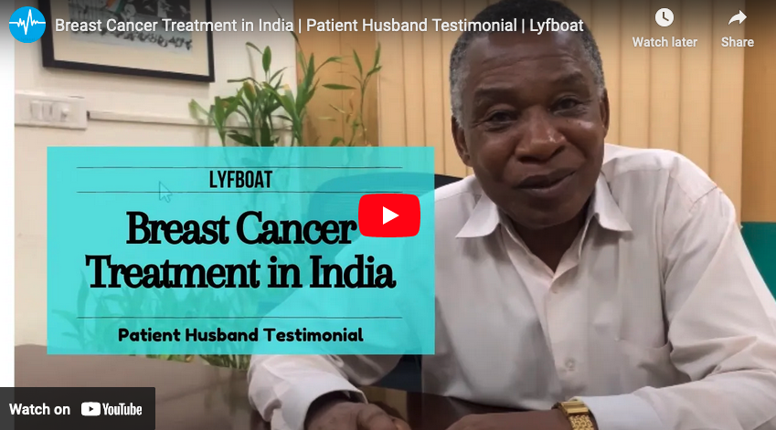 Molly Mukonde from Zambia Traveled to India with Her Husband for Breast Cancer Treatment